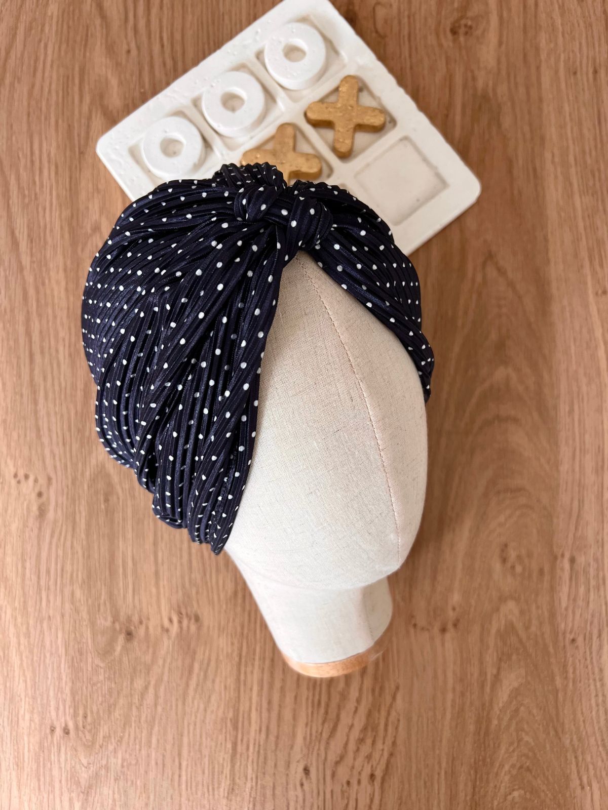 Turban FAYZA - Noir à pois