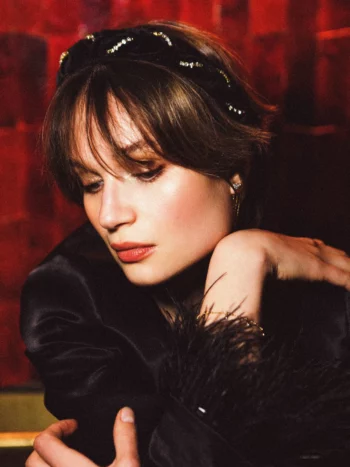 serre-tête noir strass