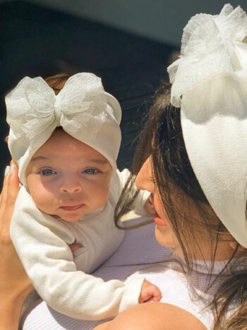 Bandeau bébé Cendrillon – Tulle Blanc