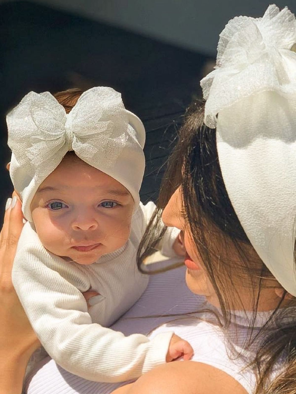 Bandeau bébé Cendrillon – Tulle Blanc