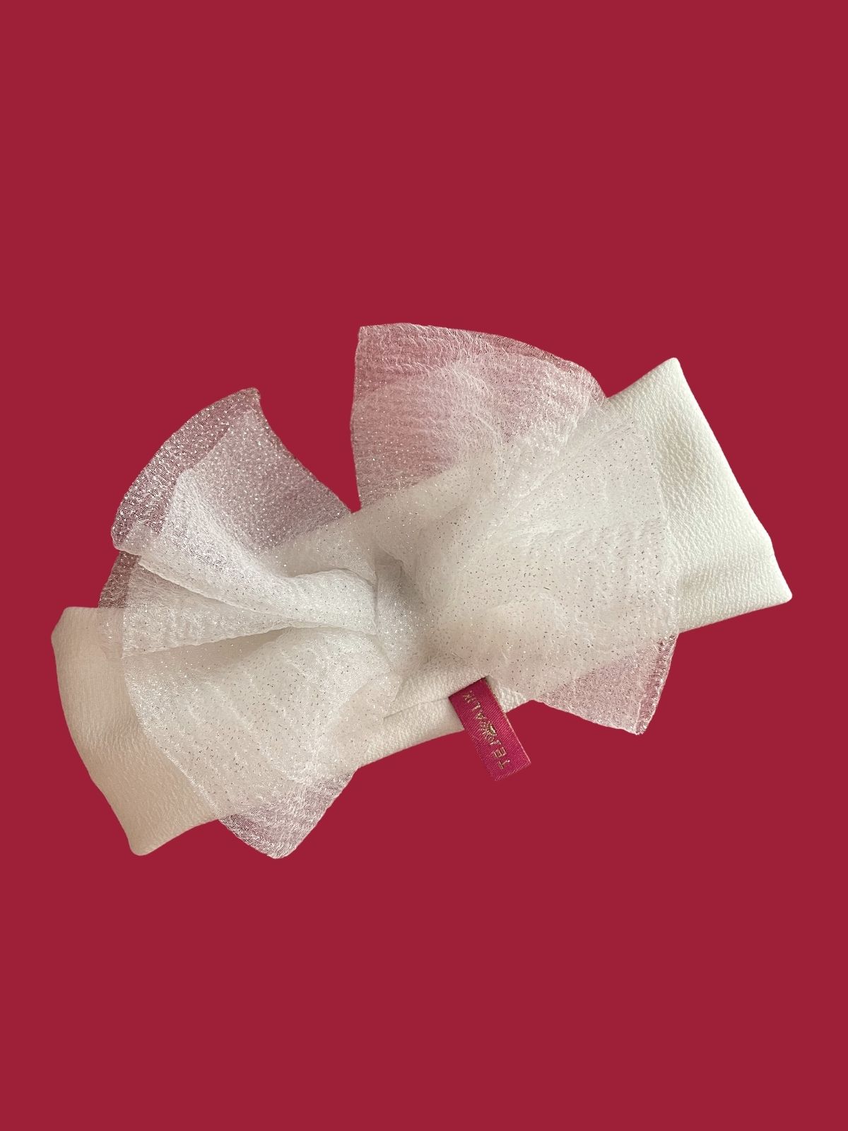 Bandeau bébé Cendrillon – Tulle Blanc – Image 5