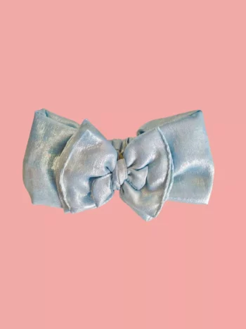 Bandeau bébé bleu pailleté