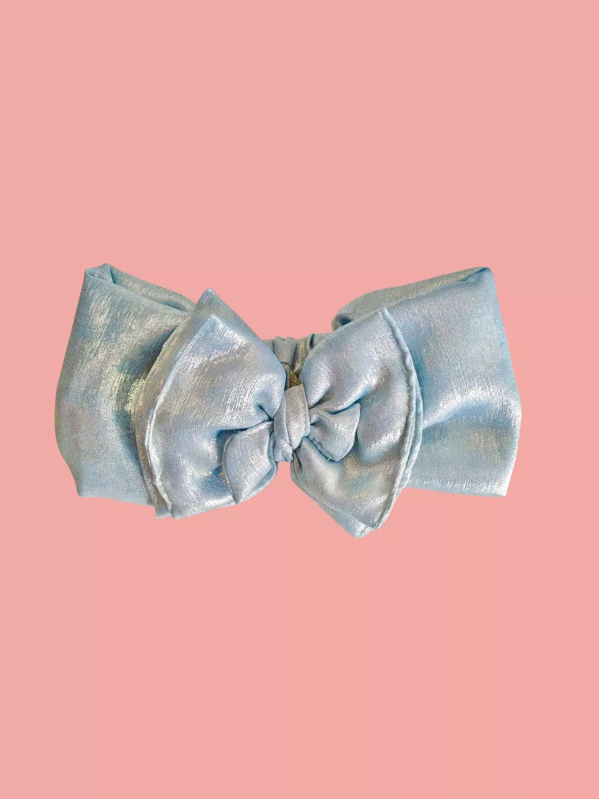 Bandeau bébé bleu pailleté