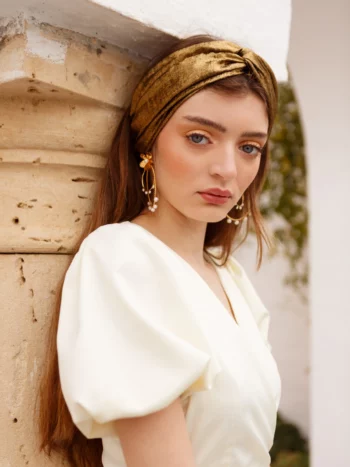 YOLANDA – Bandeau croisé Bronze