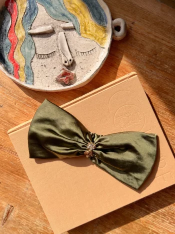 DUNYAZED - Bandeau satin Vert