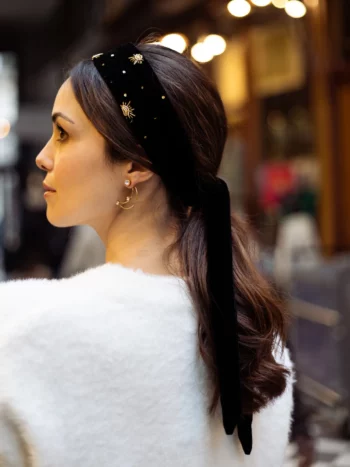 bandeau noir velours