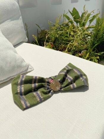 KAHENA - Bandeau Hrem rayé vert