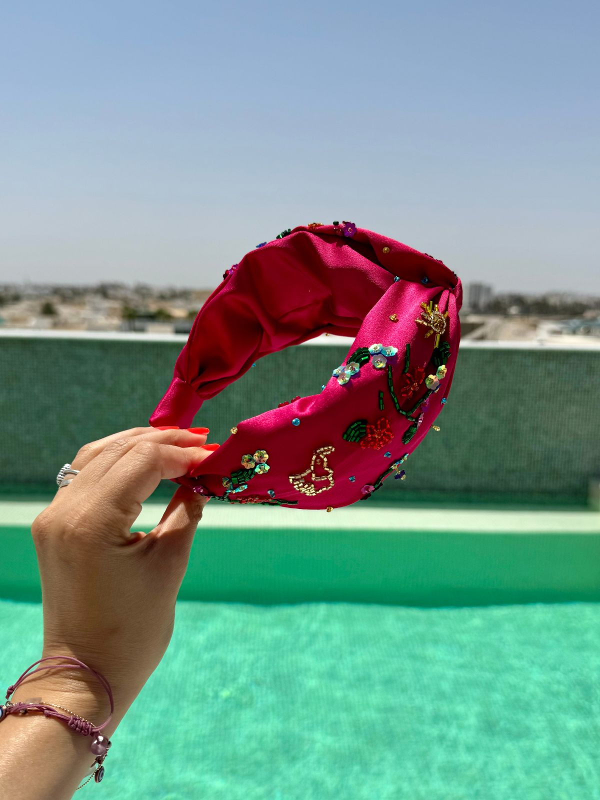 Serre-tête Pushkar - Framboise