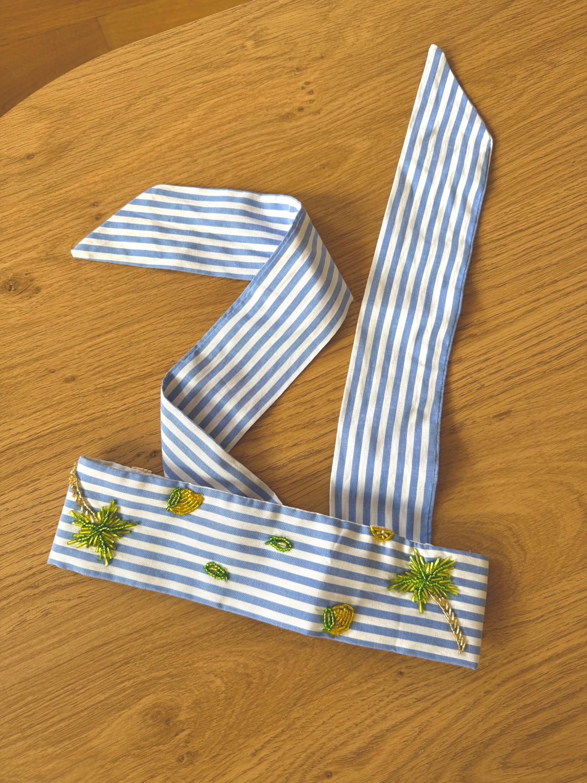 Bandeau cheveux rayé