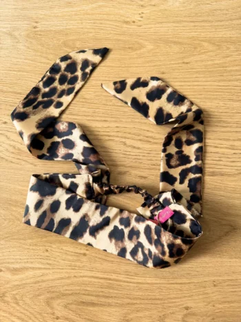 Bandeau satin - Leopard