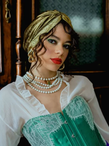 turban chic couleur bronze