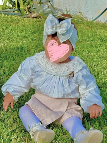 Bandeau pailleté blanc