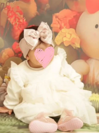 Bandeau bébé rose petite fille